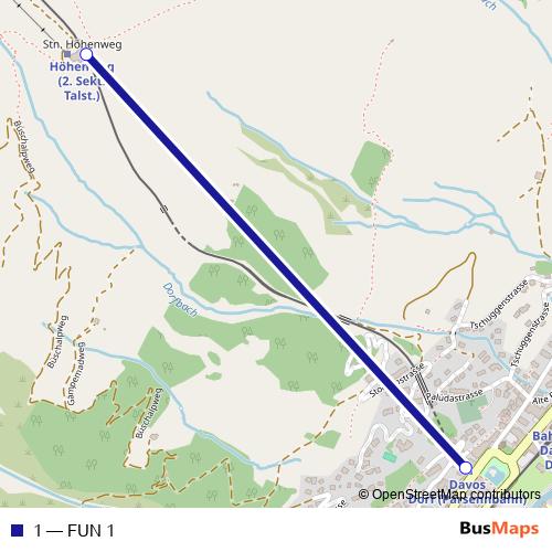 1 funicular Line Map