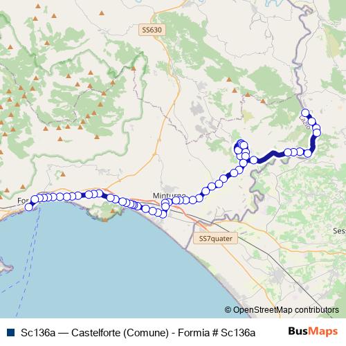 Sc136a bus Line Map