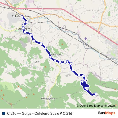 Cf21d bus Line Map