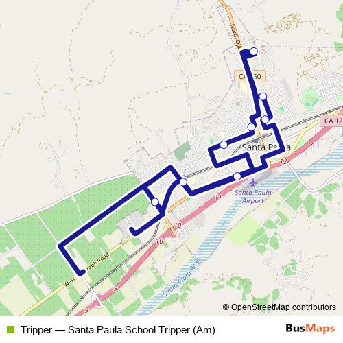 Tripper bus Line Map