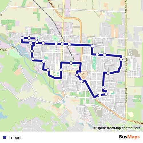 Tripper bus Line Map