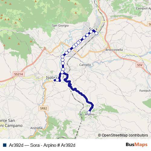 Ar392d bus Line Map