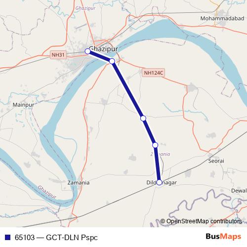 65103 rail Line Map
