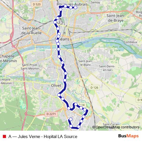 A tram Line Map