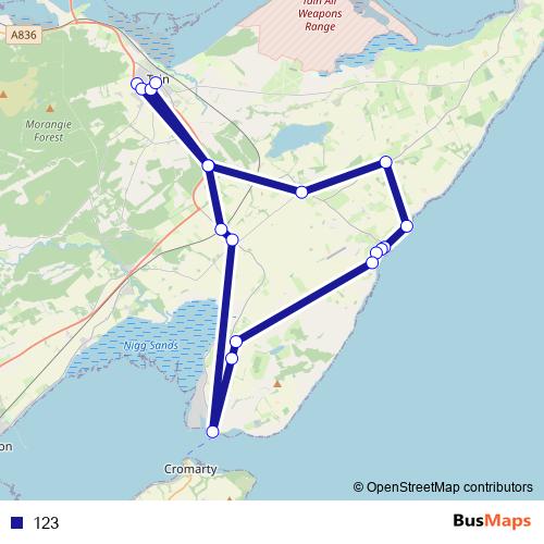 123 bus Line Map