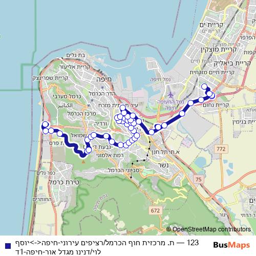 123 bus Line Map