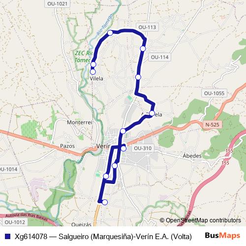 Xg614078 bus Line Map
