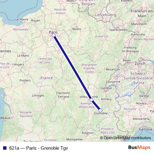 621a rail Line Map