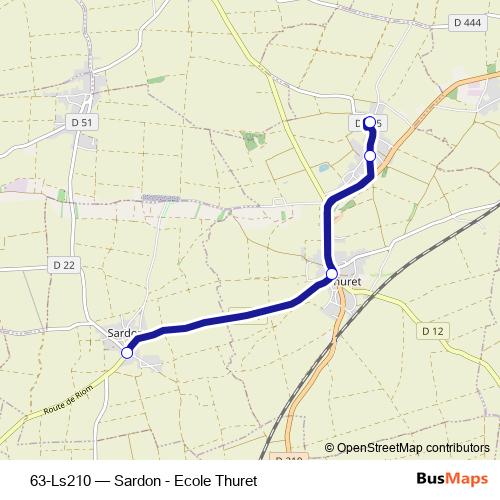 63-Ls210 bus Line Map