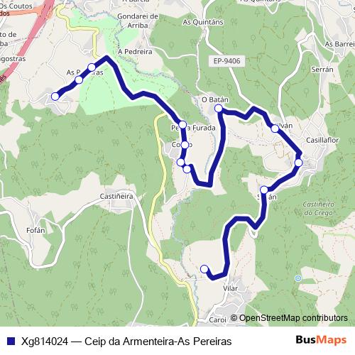 Xg814024 bus Line Map