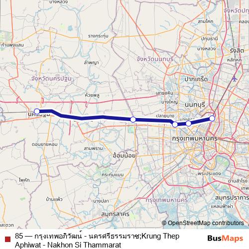 85 rail Line Map
