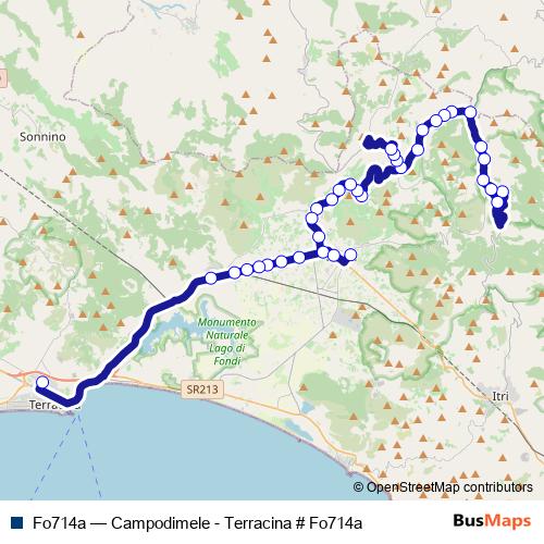 Fo714a bus Line Map