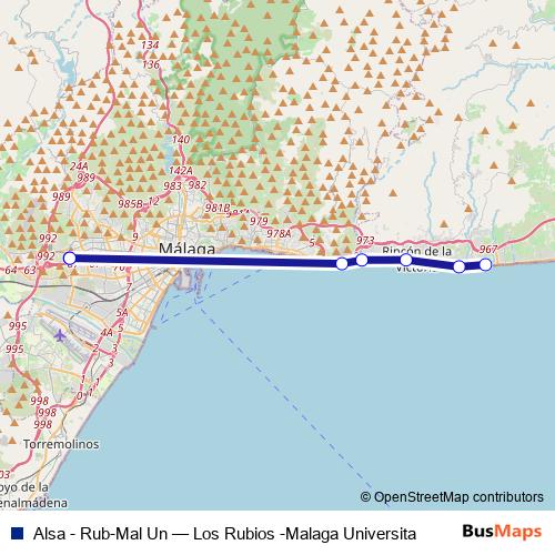 Alsa - Rub-Mal Un bus Line Map