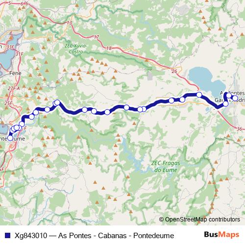 Xg843010 bus Line Map