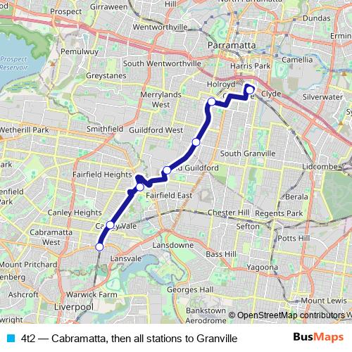4t2 bus Line Map