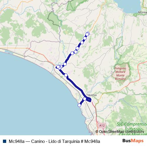 Mc948a bus Line Map