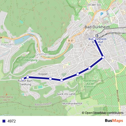 4972 bus Line Map