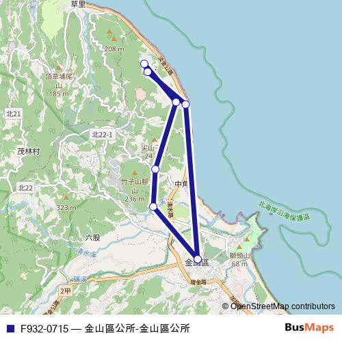 F932-0715 bus Line Map
