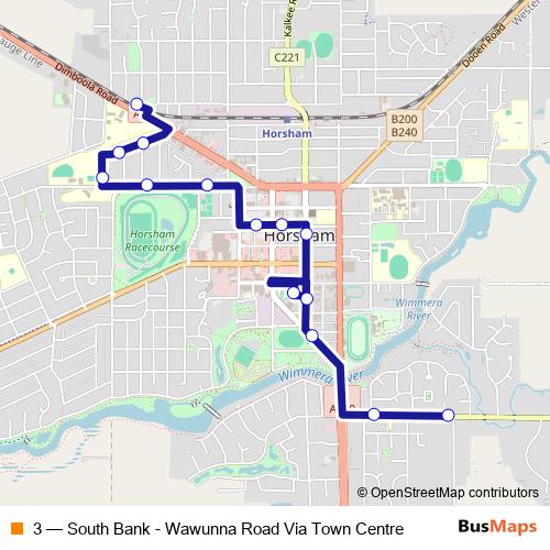 3 bus Line Map