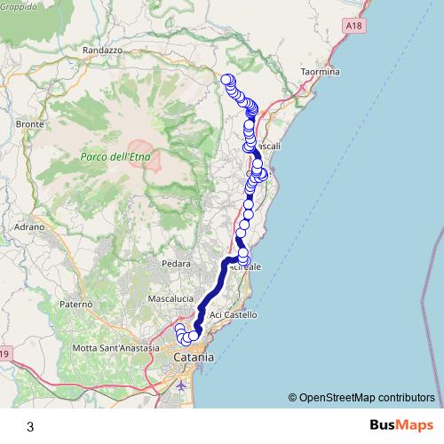 3 bus Line Map