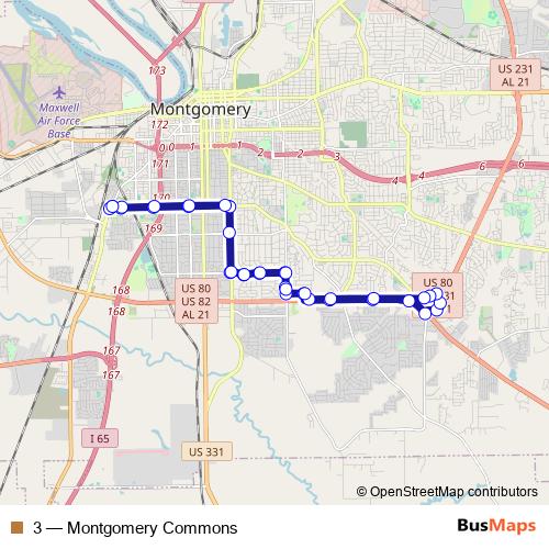 3 bus Line Map