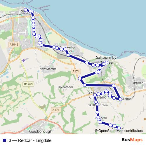 3 bus Line Map