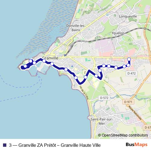 3 bus Line Map