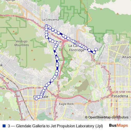 3 bus Line Map