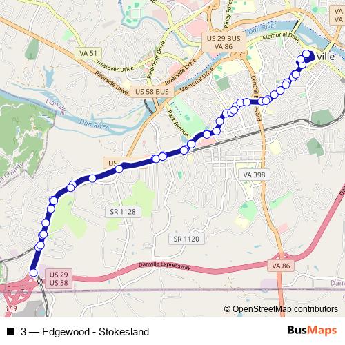 3 bus Line Map