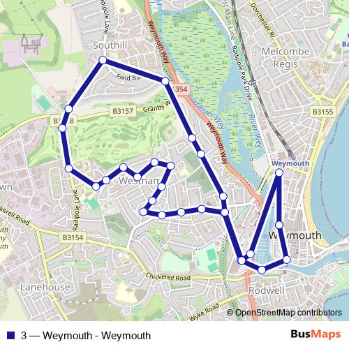 3 bus Line Map
