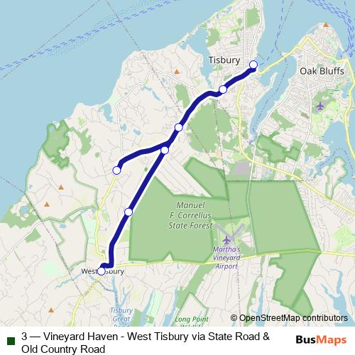 3 bus Line Map