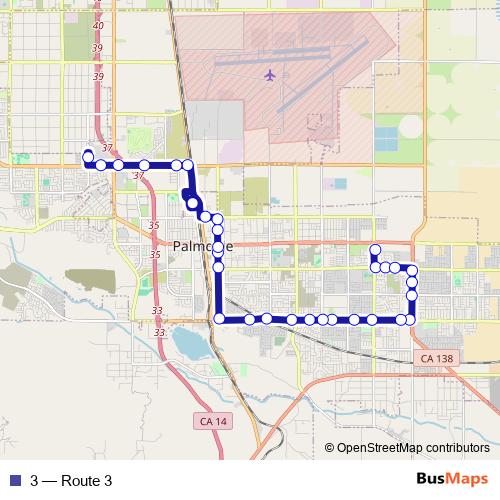 3 bus Line Map
