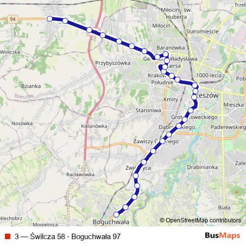 3 bus Line Map