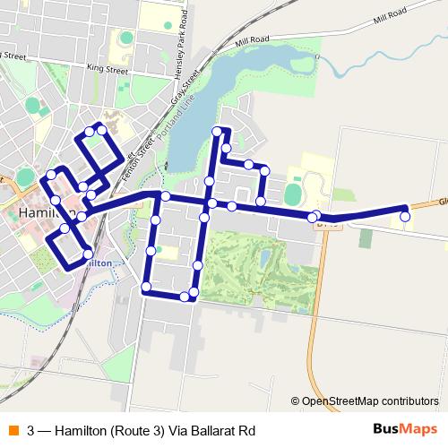 3 bus Line Map