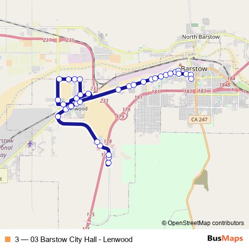 3 bus Line Map
