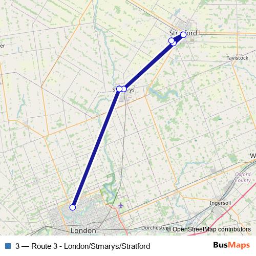 3 bus Line Map