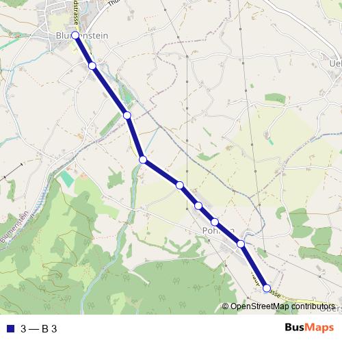 3 bus Line Map