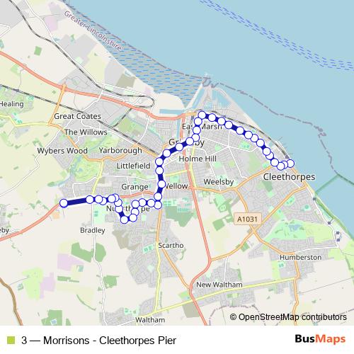 3 bus Line Map