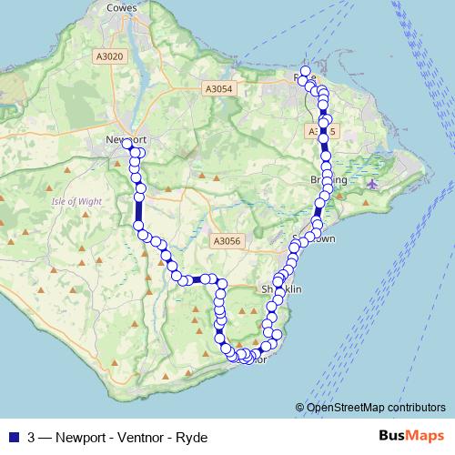 3 bus Line Map