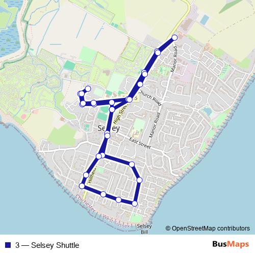 3 bus Line Map