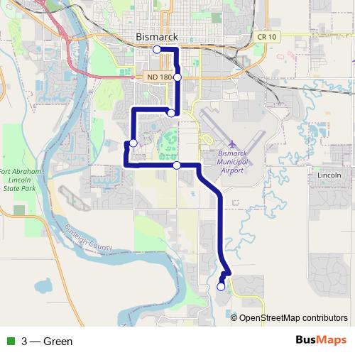 3 bus Line Map