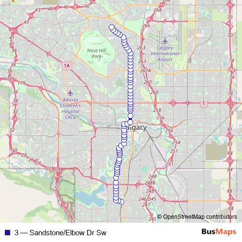 3 bus Line Map