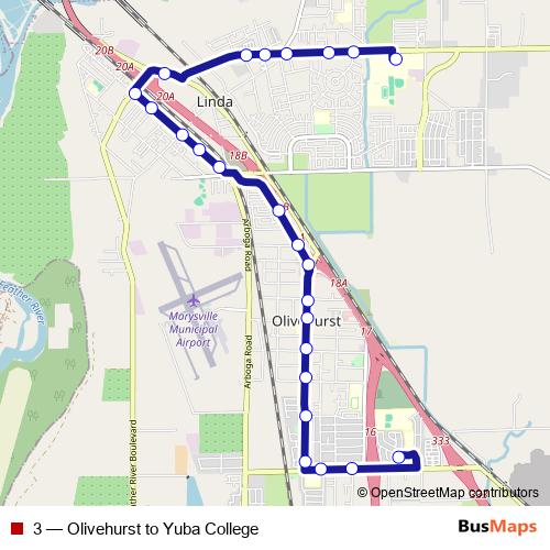 3 bus Line Map