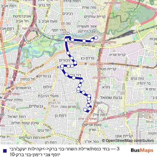 3 bus Line Map