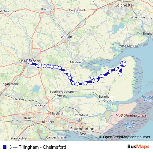 3 bus Line Map