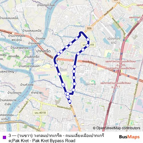 3 bus Line Map