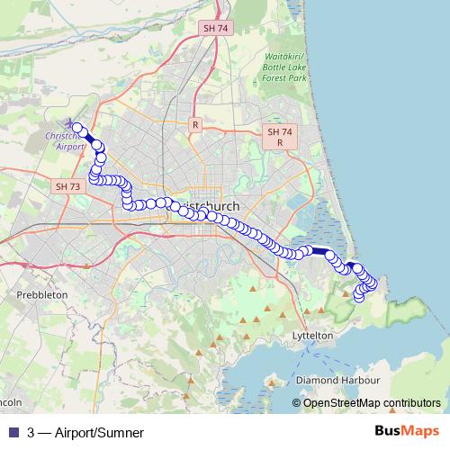 3 bus Line Map