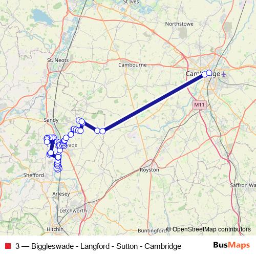 3 bus Line Map