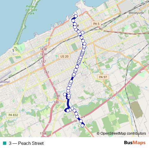 3 bus Line Map