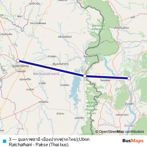 3 bus Line Map